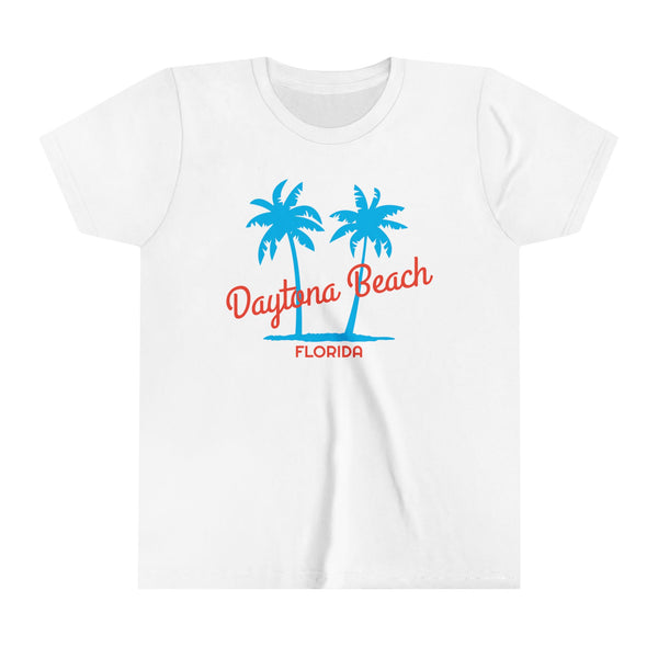 Daytona Beach, Florida Youth Shirt - Retro Palm Tree Daytona Beach Kid's T-Shirt