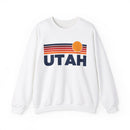 Utah Sweatshirt Retro Sun Unisex - Vintage Utah Inspired Warm Pullover Jumper-1