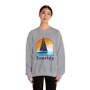 Seaside, Oregon Sweatshirt - Sailboat Seaside Crewneck Sweatshirt-13