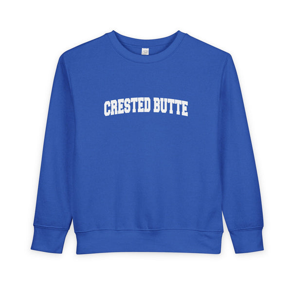 Crested Butte, Colorado Toddler Sweatshirt - Crested Butte Toddler Crewneck Sweatshirt