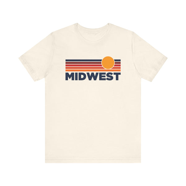 Midwest T-Shirt Retro Sun Ombre Unisex Tee, Vintage Midwest Tee, Mountain Sun Tee, Midwest Souvenir Shirt