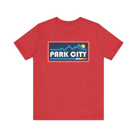 Buy heather-red Park City, Utah T Shirt - Retro Graphic Tee