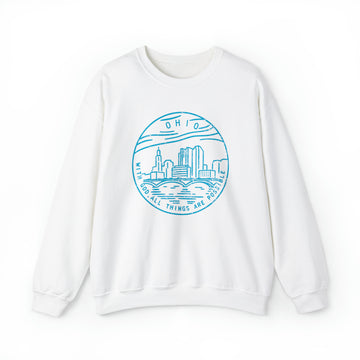 Ohio Sweatshirt - Unisex Distressed Ohio Sweatshirt