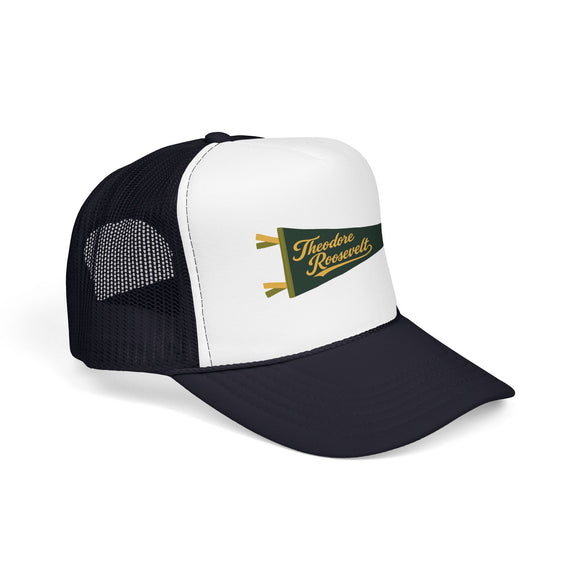 Theodore Roosevelt National Park Pennant Trucker Hat — Vintage Foam Mesh Cap