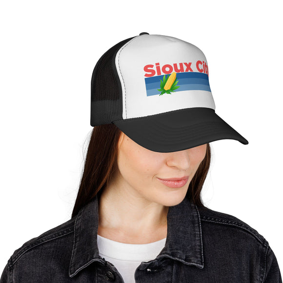 Sioux City, Iowa Retro Corn and Farm Trucker Hat