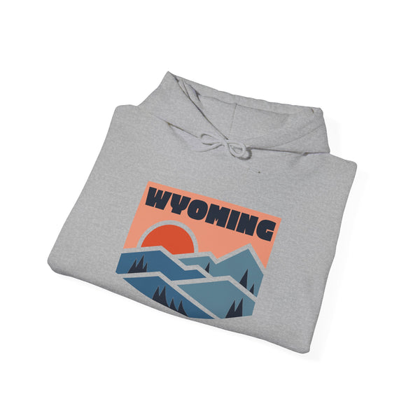 Wyoming Hoodie - Mountain Unisex Wyoming Hoodie Graphic Sweatshirt