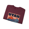 Utah Sweatshirt Retro Mountains, Utah Unisex Graphic Crewneck