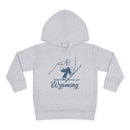 Wyoming Toddler Hoodie - Unisex Vintage Skiing Wyoming Sweatshirt-2
