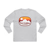 Fort Collins, Colorado Mens Base Long-sleeve Tee - Retro Ombre Heavy Weight Long Sleeve T-shirt