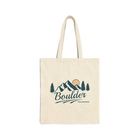 Boulder, Colorado Cotton Canvas Tote Bag - 15