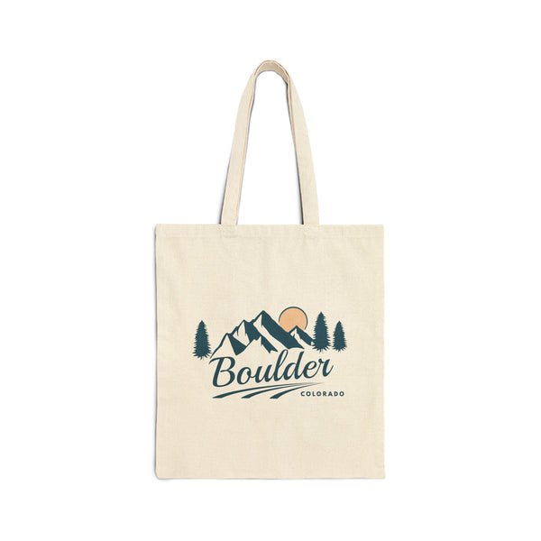 Boulder, Colorado Cotton Canvas Tote Bag - 15