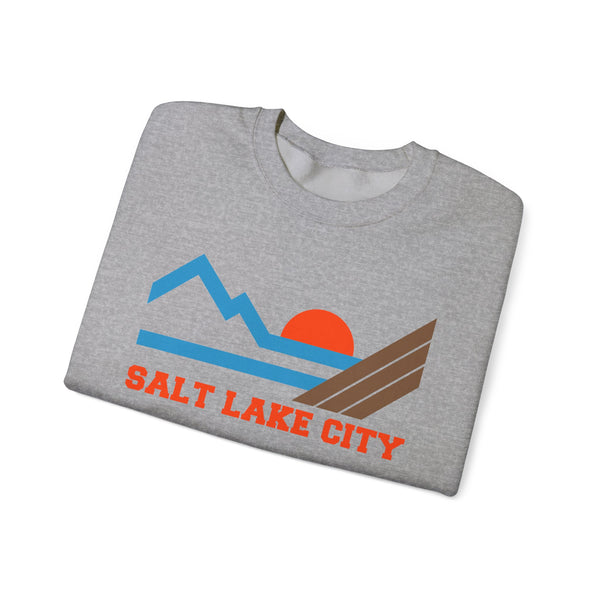 Salt Lake City, Utah Sweatshirt - Mountain Salt Lake City Crewneck Sweatshirt