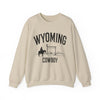 Wyoming Sweatshirt - Wyoming Cowboy Graphic Crewneck