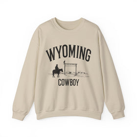 Wyoming Sweatshirt - Wyoming Cowboy Graphic Crewneck