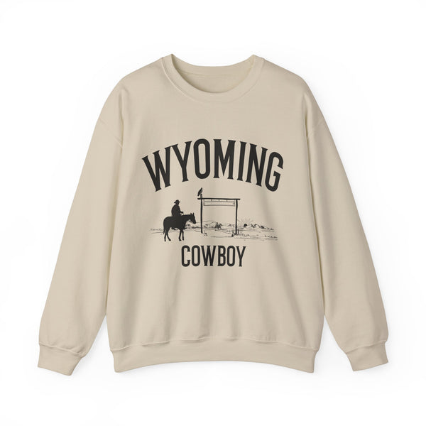 Wyoming Sweatshirt - Wyoming Cowboy Graphic Crewneck