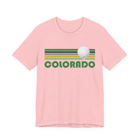 Buy pink Golf Colorado T-Shirt - Retro Golf Unisex Colorado Shirt