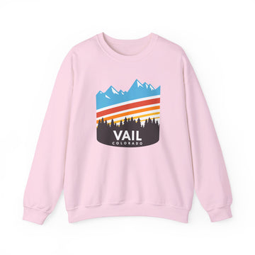 Vail, Colorado Sweatshirt - Unisex Retro Crewneck Vail Sweatshirt - 0