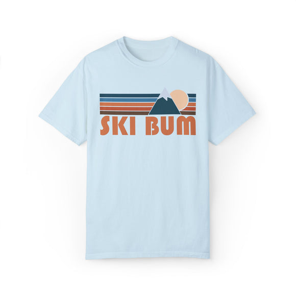 Ski Bum Graphic Tee, Comfort Colors Retro Unisex T shirt, Mountain Adventure Shirt