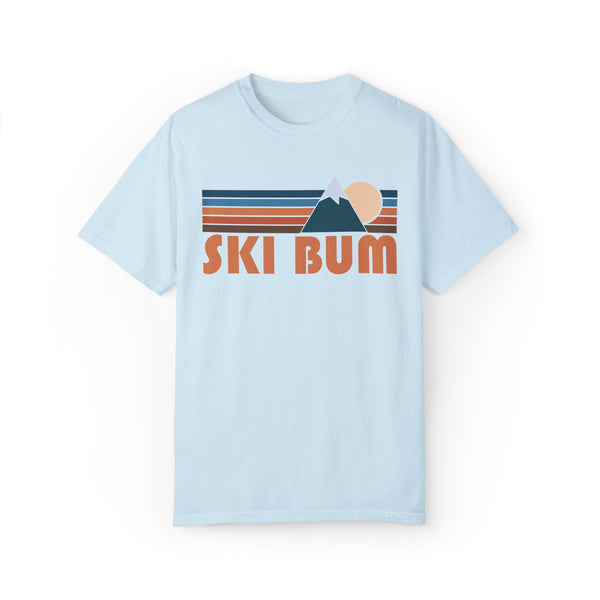 Ski Bum Graphic Tee, Comfort Colors Retro Unisex T shirt, Mountain Adventure Shirt