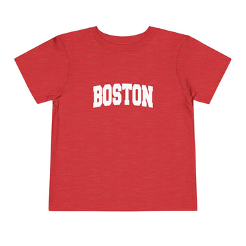 Buy heather-red Boston, Massachusetts Toddler Graphic Tee - Kids Boston Vacation T-Shirt