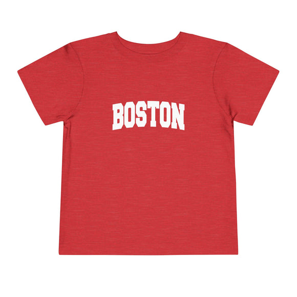 Boston, Massachusetts Toddler Graphic Tee - Kids Boston Vacation Shirt