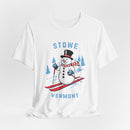 Stowe, Vermont T Shirt - Ski Snowman Graphic Tee-7