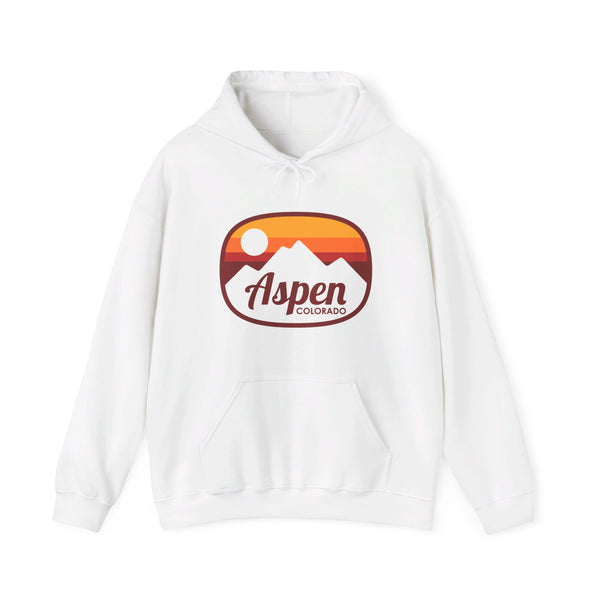 Aspen, Colorado Hoodie - Retro Ombre Unisex Aspen Hoodie Sweatshirt