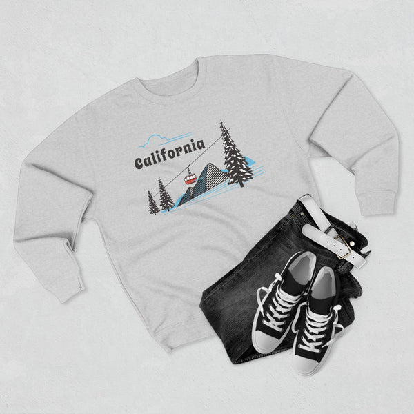 Premium California Sweatshirt Unisex Crewneck, Premium Sweatshirt, Crewneck Jumper, Ski Resort Apparel