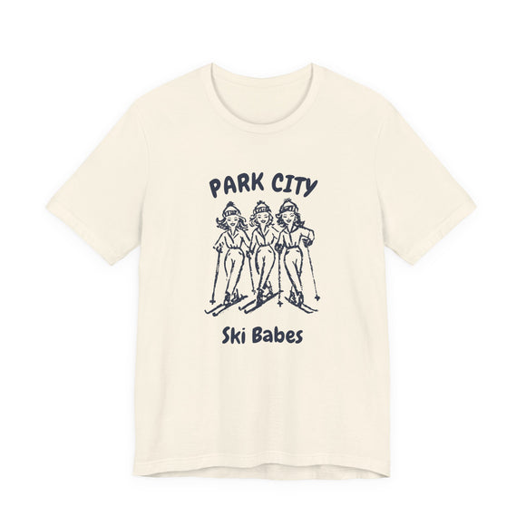 Park City, Utah Ski Babes T‑Shirt — Retro Skiing Graphic Tee
