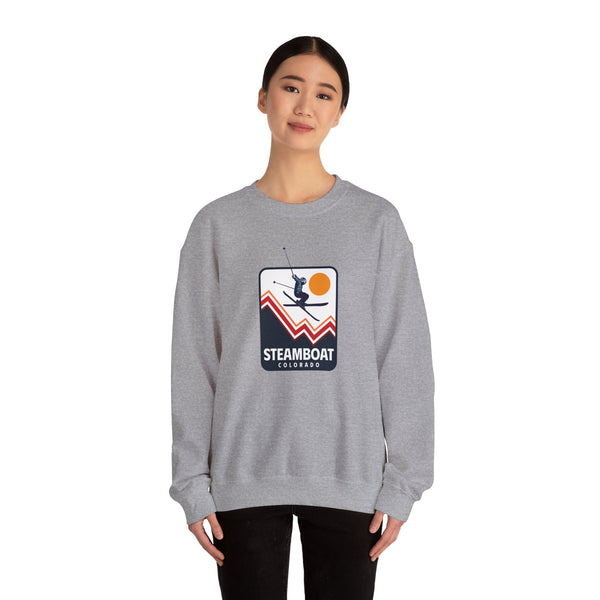 Steamboat, Colorado Sweatshirt - Unisex Snow Ski Jump Steamboat Sweatshirt