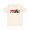 Retro Keystone, Colorado T-shirt, Mountain Tee, Vintage Keystone Unisex Jersey Shirt, Outdoor Hiking Apparel