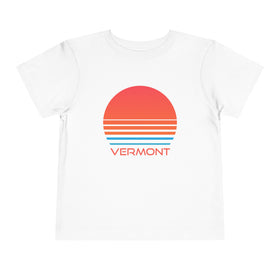 Vermont Toddler T-Shirt - Retro 80s Unisex Toddler Vermont Shirt