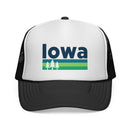 Iowa Retro Trees Trucker Hat - Vintage Style Iowa Cap-1