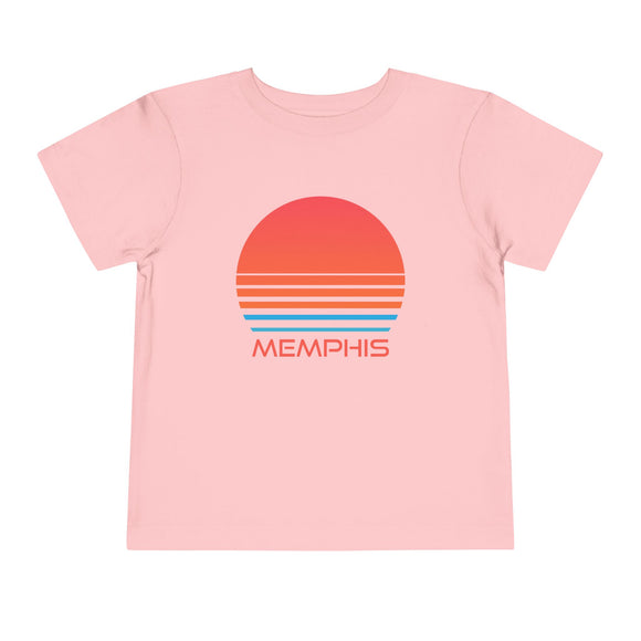 Memphis, Tennessee Toddler T-Shirt - Retro 80s Toddler Memphis Shirt