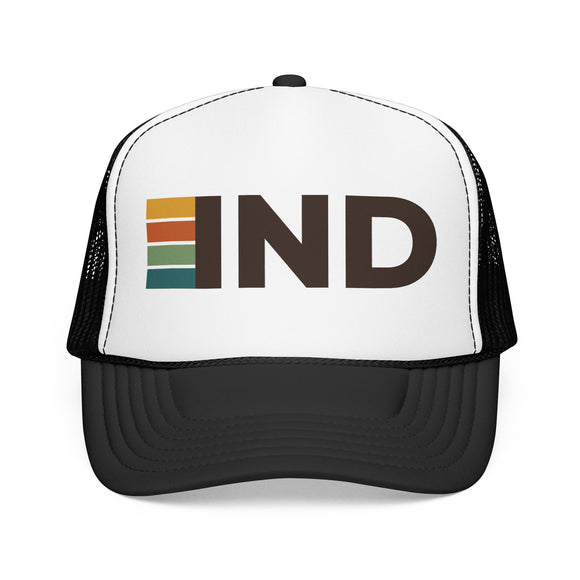 Indianapolis, Indiana Trucker Hat - IND Abbr retro cap
