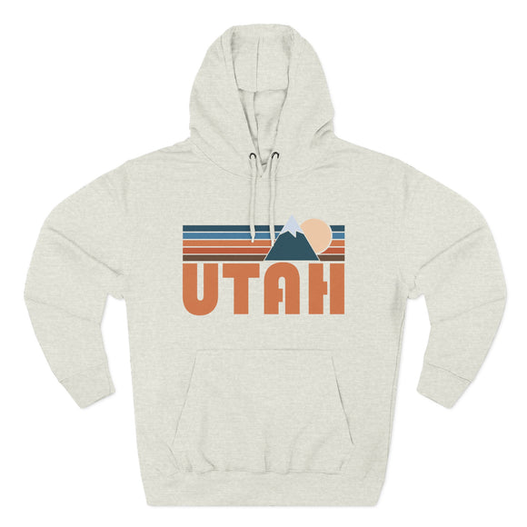 Utah Hoodie - Retro Mountain Unisex Sweatshirt