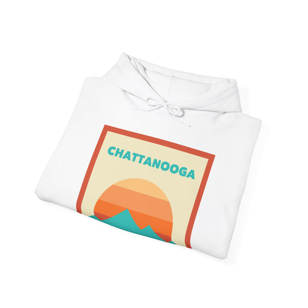 Chattanooga, Tennessee Mountain Sun Hoodie - Unisex Hooded Sweatshirt, Travel Sweatshirt, Sunset
