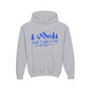 Retro Salt Lake City, Utah Youth Hoodie - Mountain Salt Lake City, Utah Kids Sweatshirt, Cute Salt Lake City, Utah Children's Pullover-2