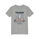 Truckee, California Yeti Snowboard Youth Tee - Kids Skiing Shirt-3