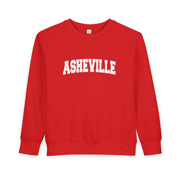 Buy red Asheville, North Carolina Toddler Sweatshirt - Asheville Toddler Crewneck Sweatshirt