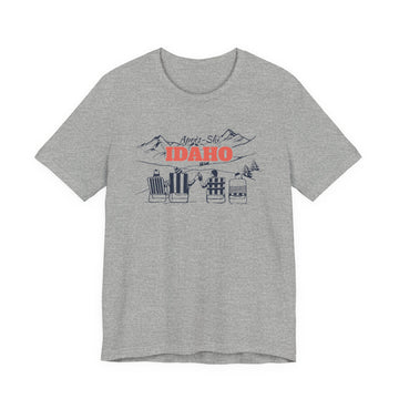 Buy athletic-heather Idaho Après-ski T-Shirt - Vintage Mountain Graphic Tee