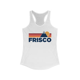 Frisco, Colorado Women's Racerback Tank Top - Mountain Lover Sleeveless Shirt, Women's Frisco Hiking Tank