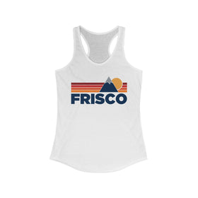 Frisco, Colorado Women's Racerback Tank Top - Mountain Lover Sleeveless Shirt, Women's Frisco Hiking Tank