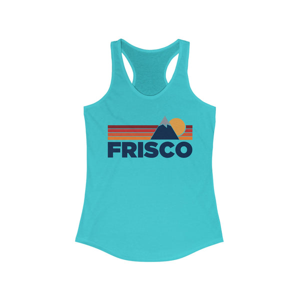 Frisco, Colorado Women's Racerback Tank Top - Mountain Lover Sleeveless Shirt, Women's Frisco Hiking Tank