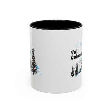 Buy black Vail, Colorado Retro Snow Skiing Mountain 11 oz Mug, Ski Lodge Decor Coffee Cup, Mountain Gondola  Lover Gift, Retro Skiing Mug