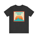 Retro Jackson Hole, Wyoming T-Shirt, Mountain Sun Tee, Unisex Graphic Shirt, Vintage Jackson Hole, Wyoming Top, Outdoor Adventure Clothing-2