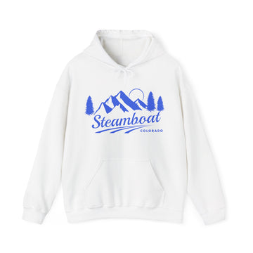 Buy white Steamboat, Colorado Hoodie - Unisex Mountain Steamboat Hoodie Sweatshirt