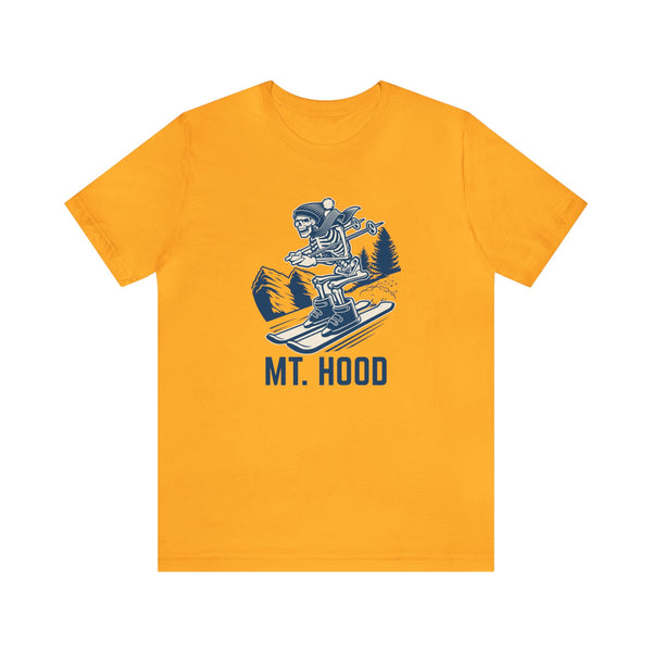 Mt Hood, Oregon T-Shirt - Skeleton Skier Unisex Mt Hood Shirt