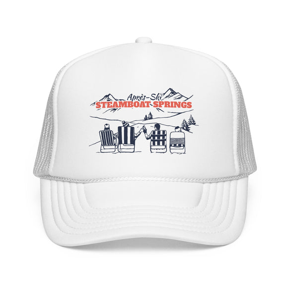 Steamboat Springs, Colorado Après-ski Trucker Hat — Foam Mesh Cap