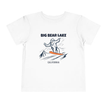 Big Bear Lake, California Yeti Snowboard Toddler Tee - 0